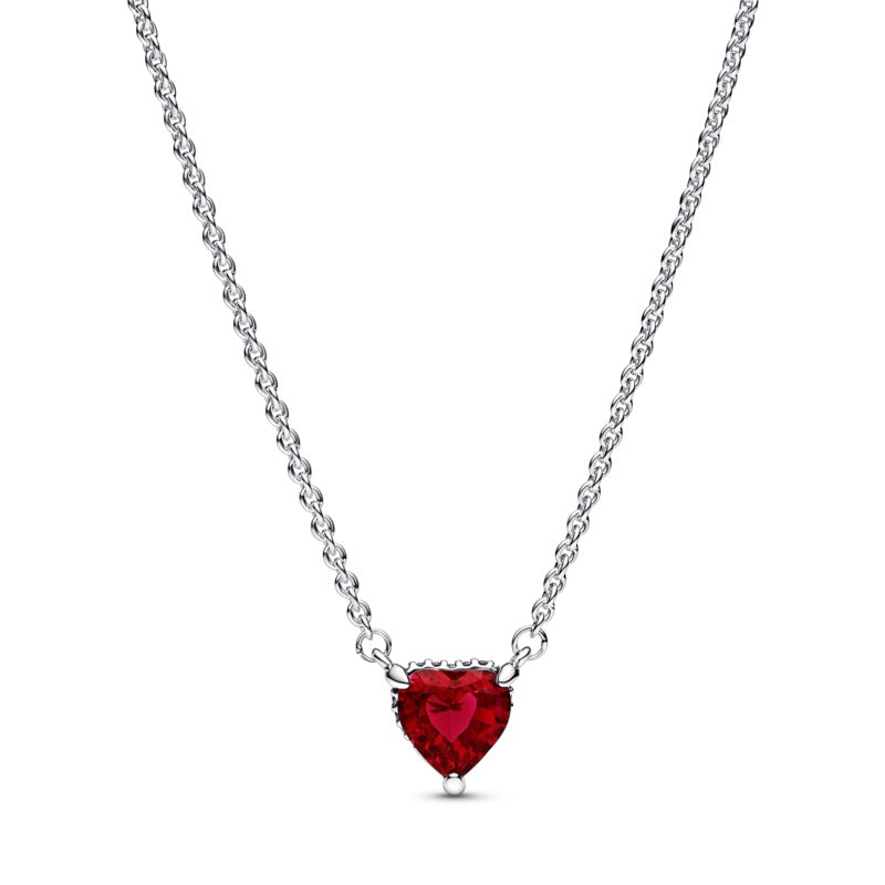 COLLANA PANDORA CON CUORE ROSSO