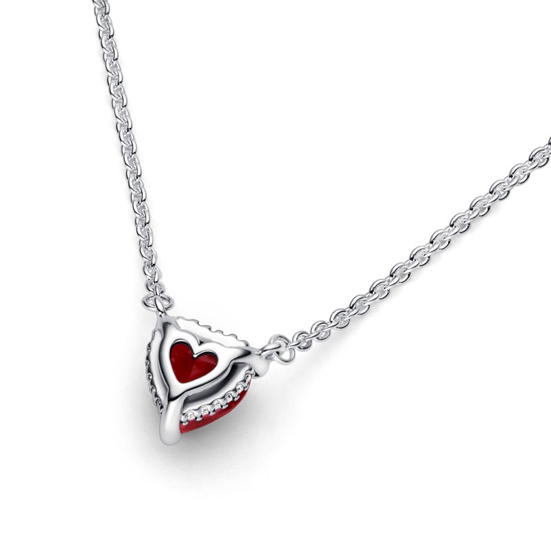 COLLANA PANDORA CON CUORE ROSSO
