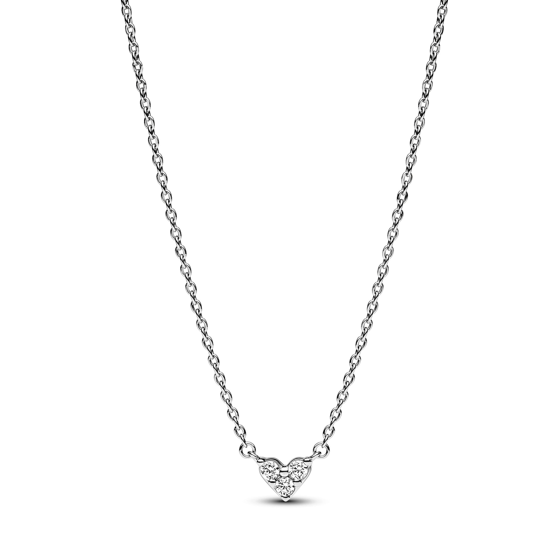 COLLANA PANDORA CUORE CON PIETRE LUMINOSE