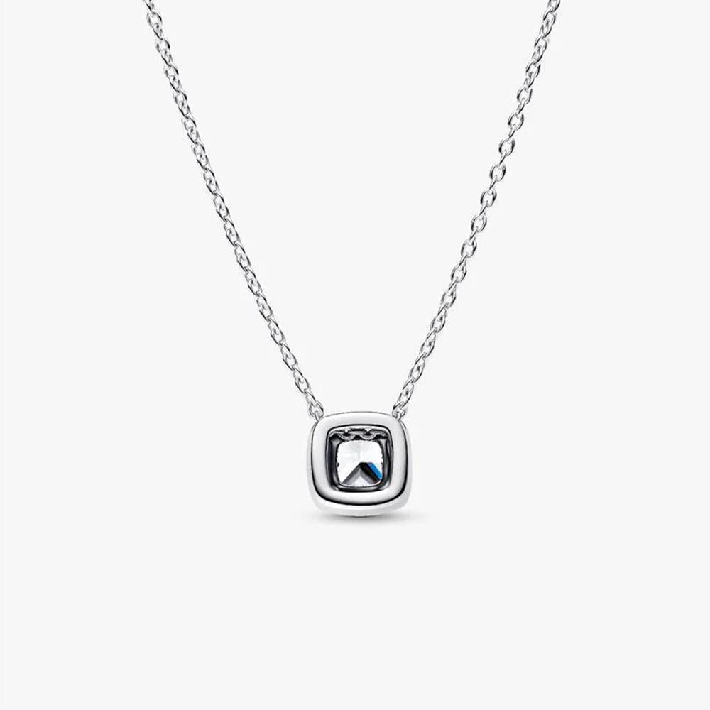 COLLANA PANDORA PUNTO LUCE QUADRATO BIANCO