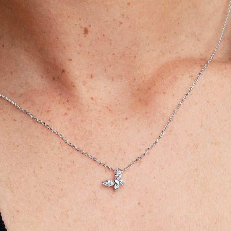 COLLANA PANDORA PENDENTE FARFALLA LUMINOSA