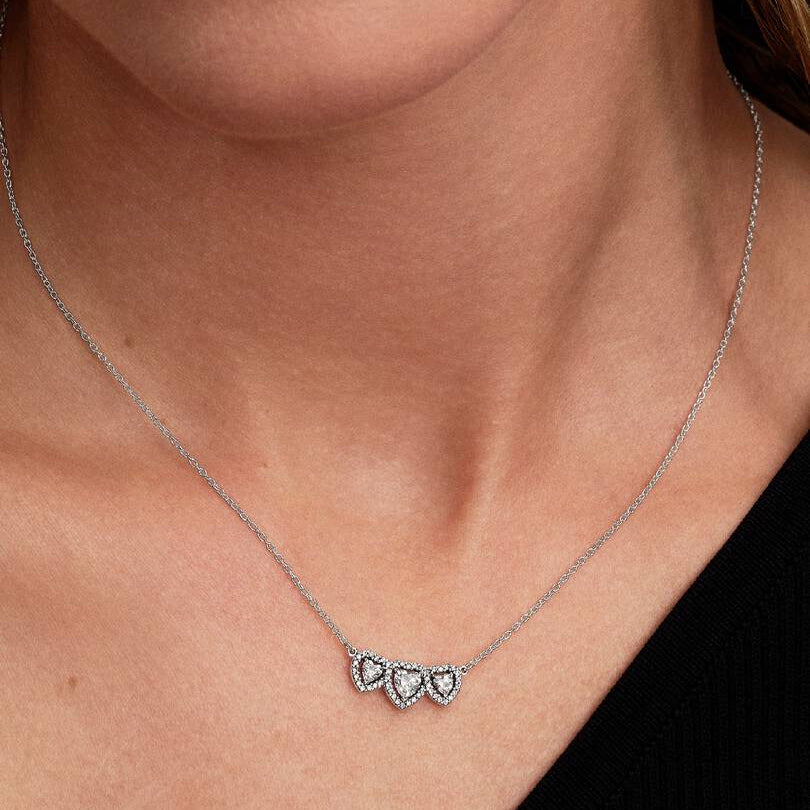 COLLANA PANDORA 3 CUORI