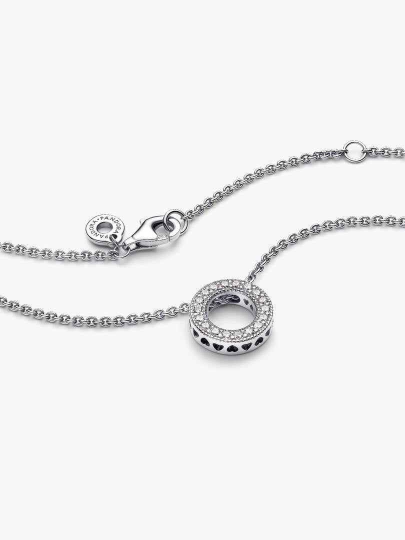 COLLANA PANDORA CON PENDENTE PAVÉ ZIRCONI