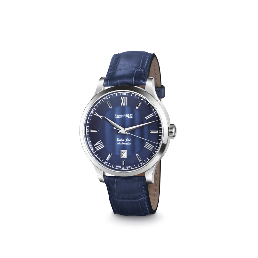 OROLOGIO EBERHARD EXTRA FORT QUADRANTE BLU |40MM|
