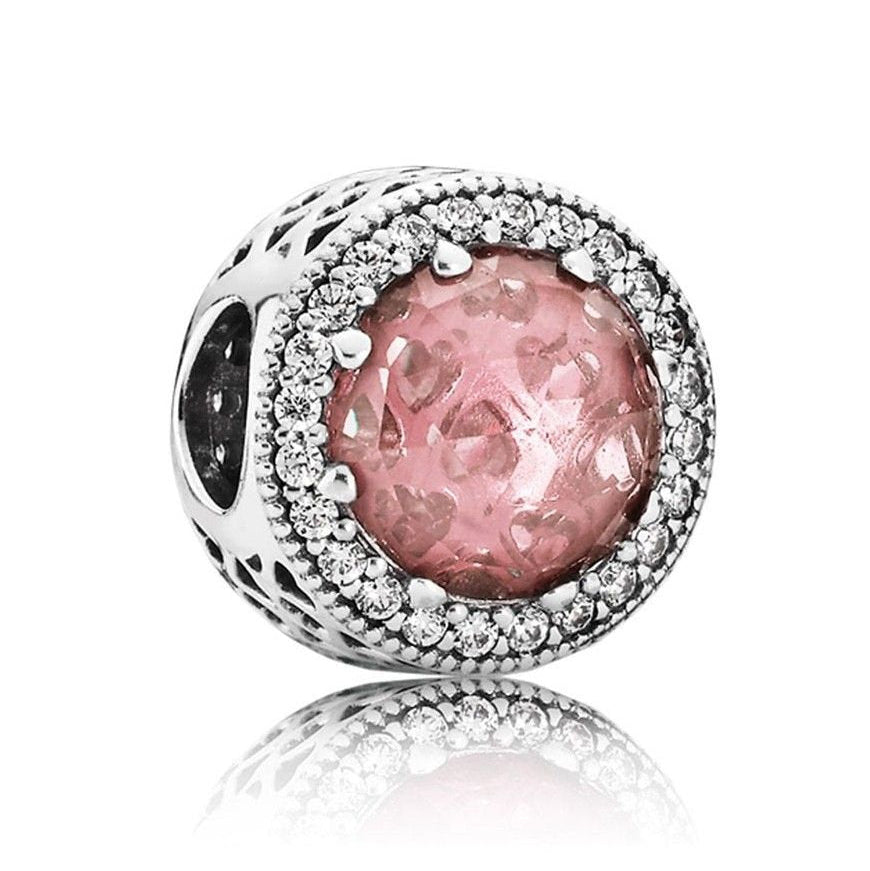 CHARM PANDORA GIOIELLO PIETRA ROSA