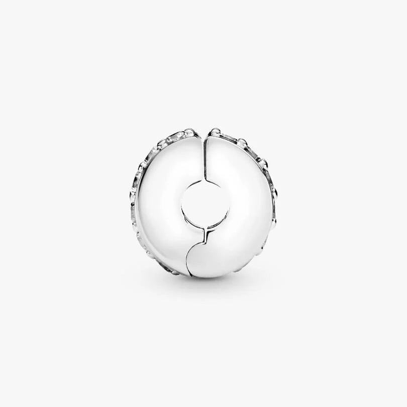 CLIP PANDORA FASCIA TRASPARENTE SCINTILLANTE