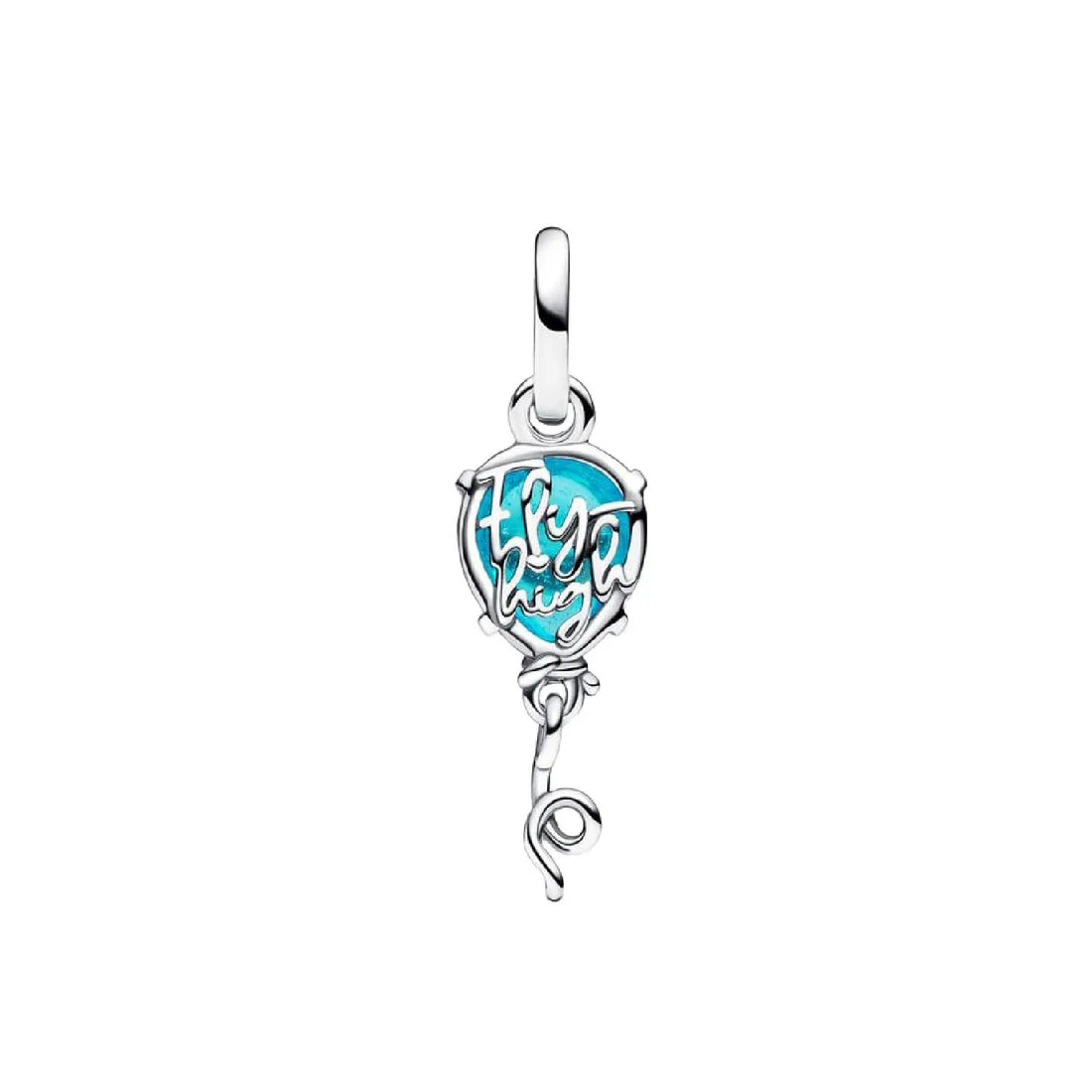 CHARM PANDORA PENDENTE PALLONCINO BLU VETRO DI MURANO UNICEF