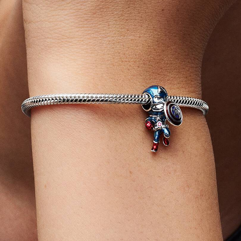 CHARM PANDORA MARVEL AVENGERS, CAPTAIN AMERICA