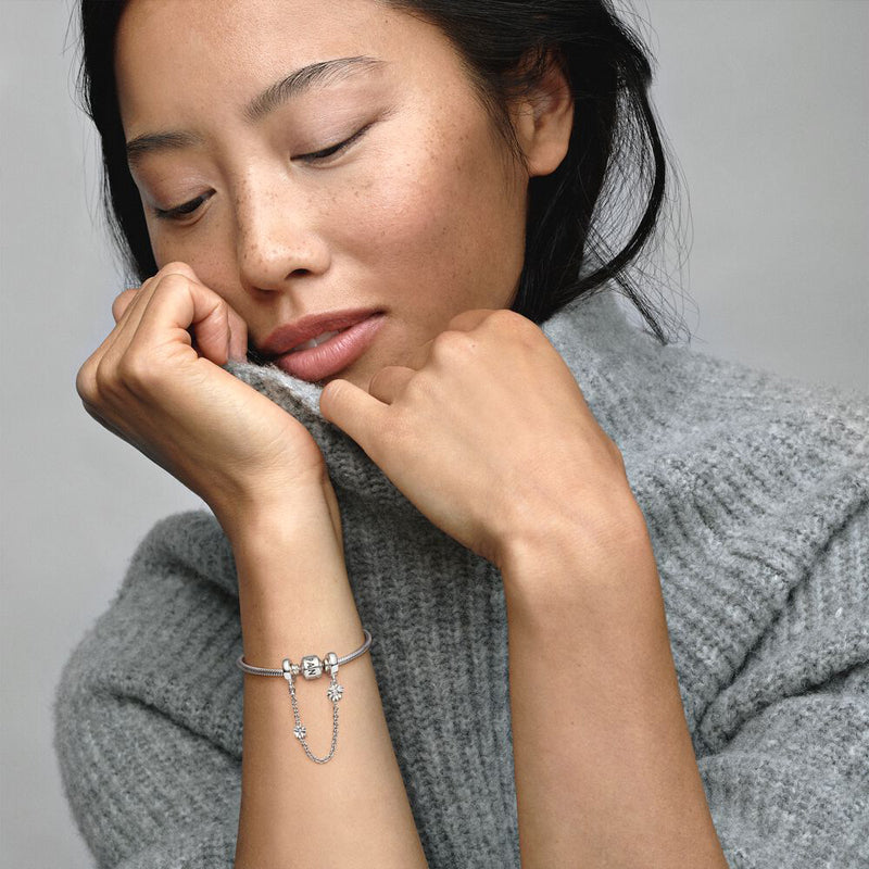 CHARM PANDORA CATENA DI SICUREZZA MARGHERITA