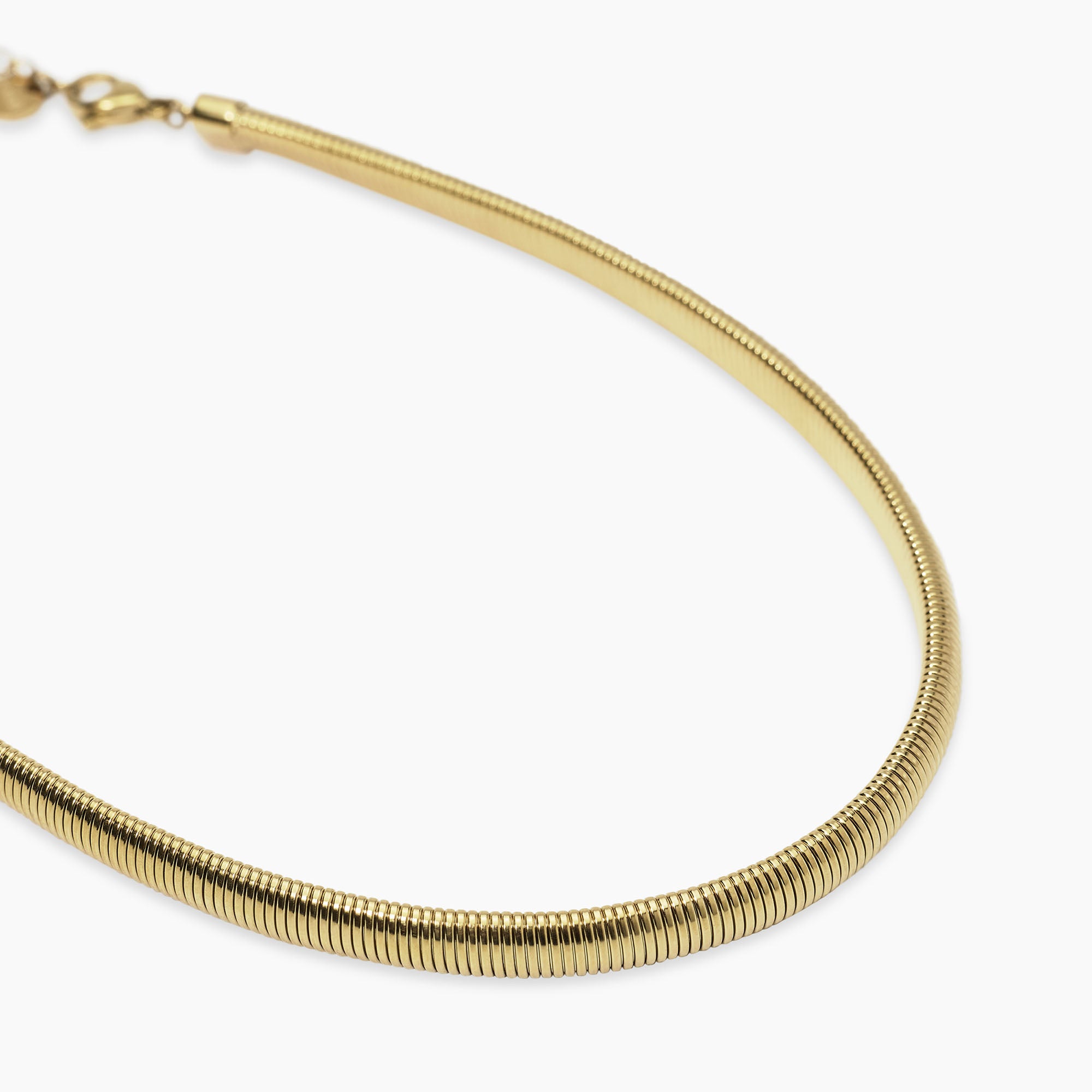 COLLANA REGOLABILE KIDULT STYLE DORATA MAGLIA TUBOGAS