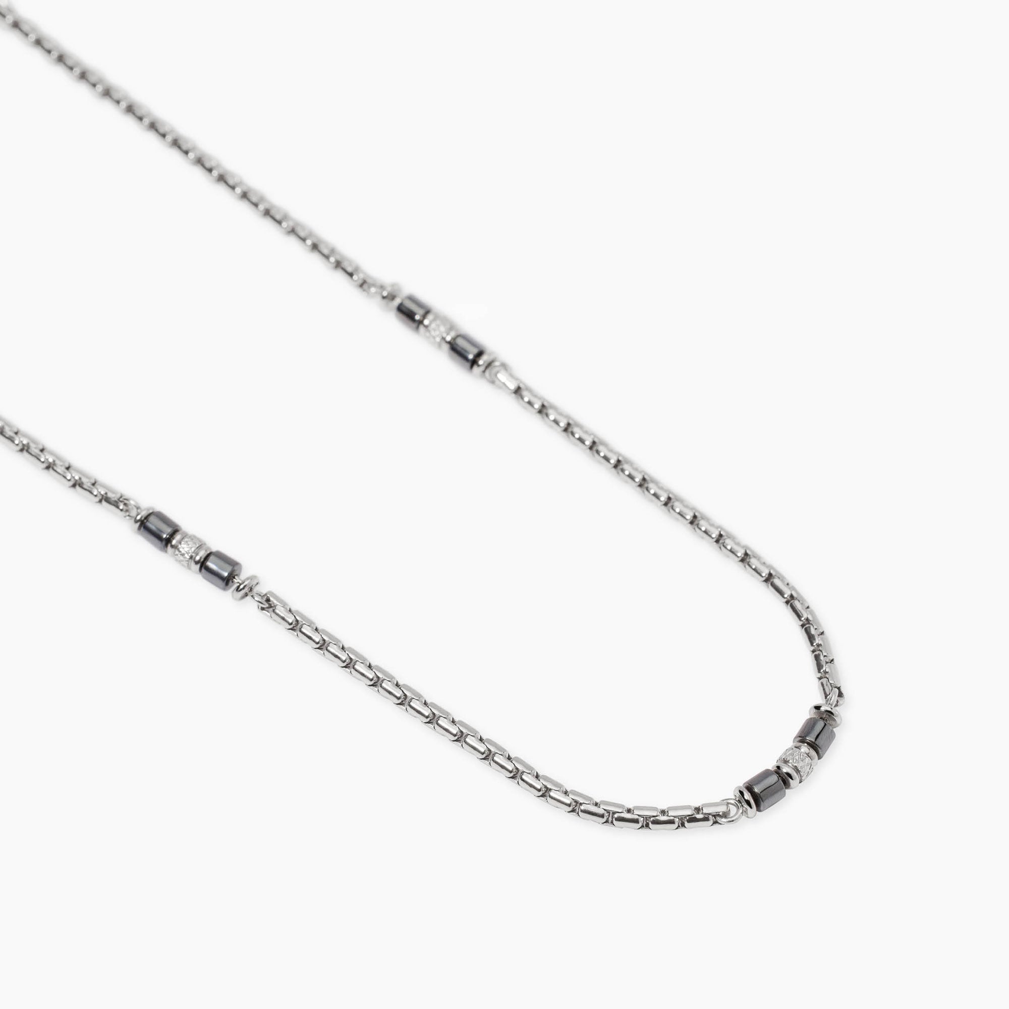 COLLANA KIDULT STYLE ACCIAIO ED EMATITE