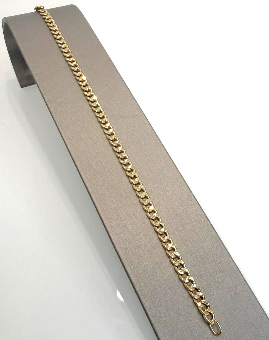 BRACCIALE GRUMETTA LUCIDA IN ORO GIALLO 18KT (750)