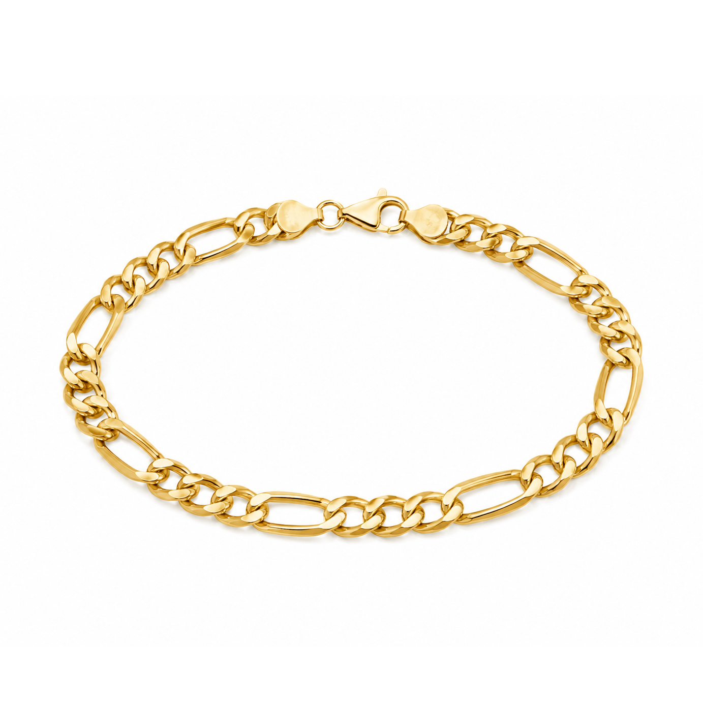 Bracciale con Maglie Allungate in Oro Giallo 18 KT