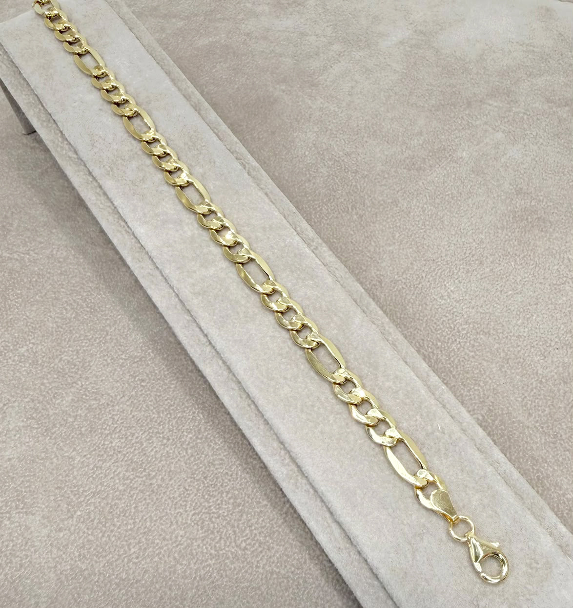BRACCIALE UOMO IN ORO GIALLO 18 KT (750) A MAGLIA ALTERNATA