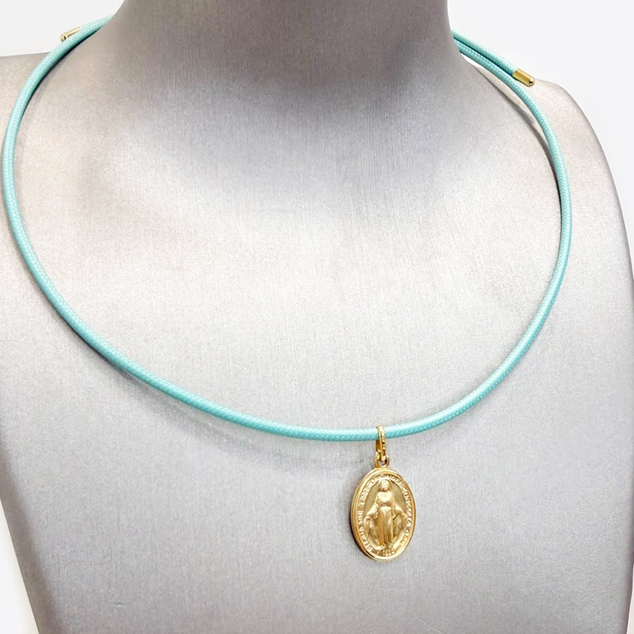 Medaglia Miracolosa in Oro Giallo 18 KT