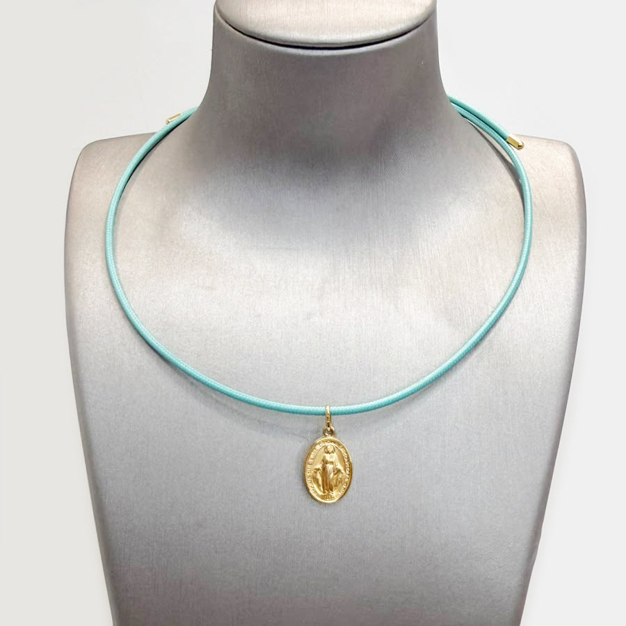 Medaglia Miracolosa in Oro Giallo 18 KT