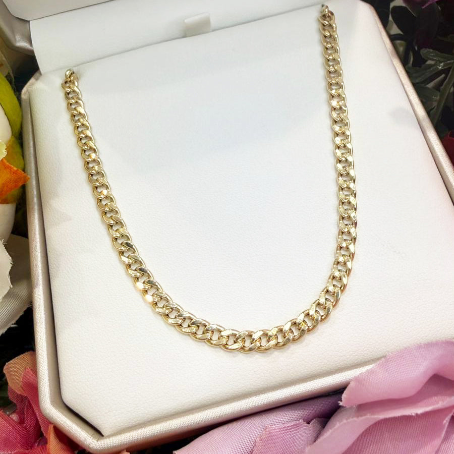COLLANA GRUMETTA LUCIDA IN ORO GIALLO 18KT (750)