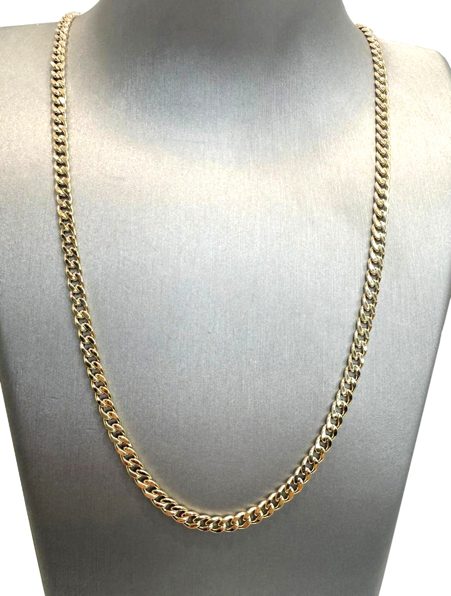 COLLANA GRUMETTA LUCIDA IN ORO GIALLO 18KT (750)