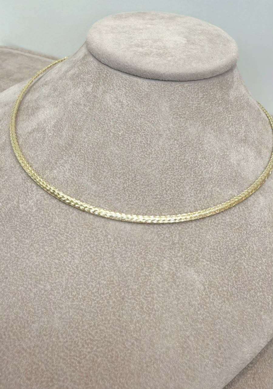 COLLANA SEMIRIGIDA IN ORO 18 KT