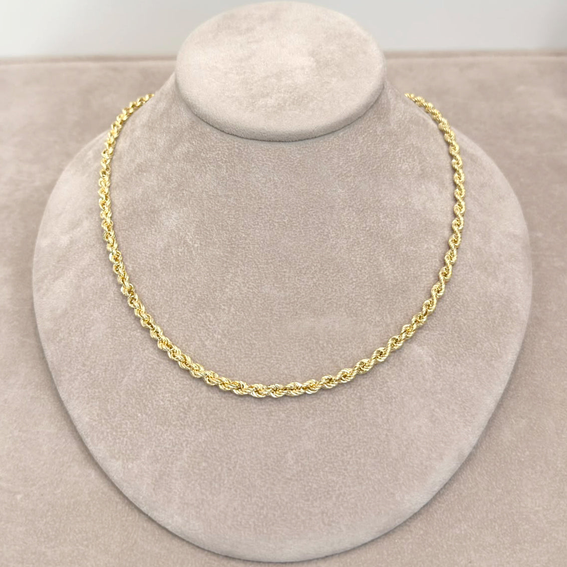 COLLANA TORCHON INTRECCIATA IN ORO GIALLO 18 KT