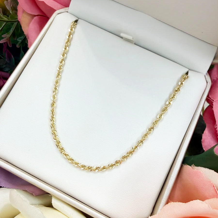 COLLANA TORCHON INTRECCIATA IN ORO GIALLO 18 KT