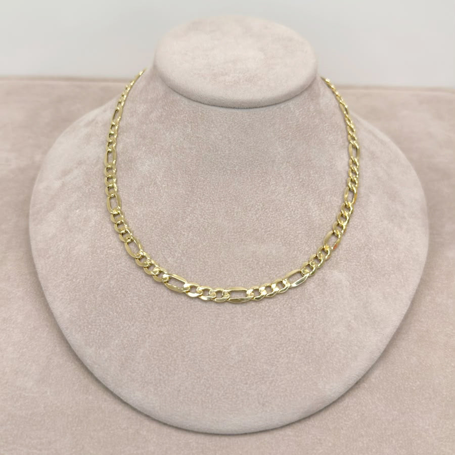 COLLANA UOMO A MAGLIA ALTERNATA IN ORO GIALLO 18 KT (750)