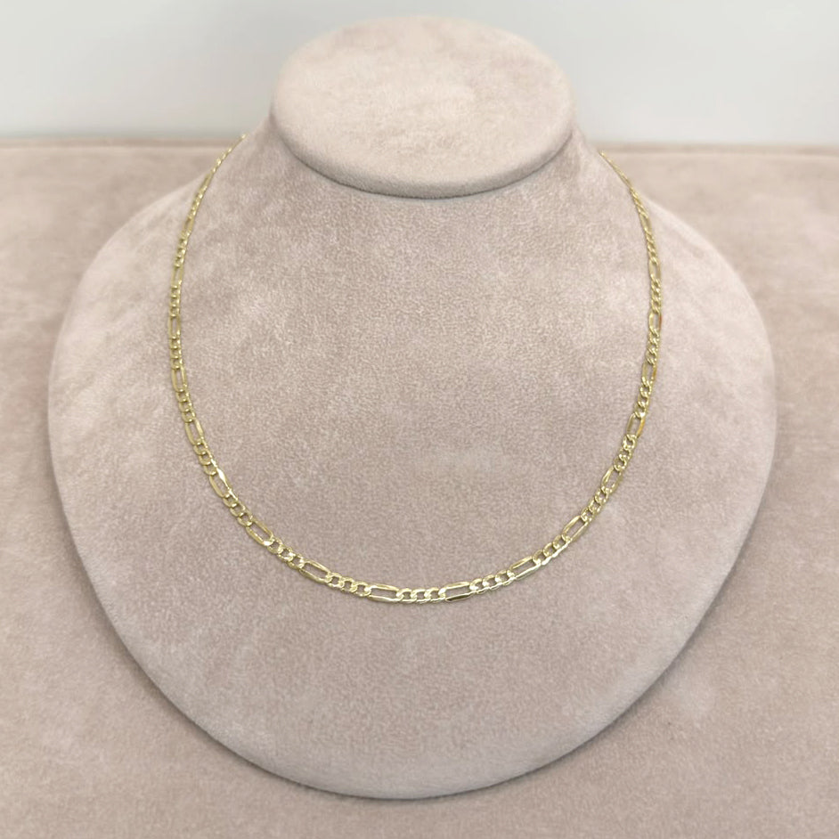 COLLANA UOMO A MAGLIA ALTERNATA IN ORO GIALLO 18 KT (750)