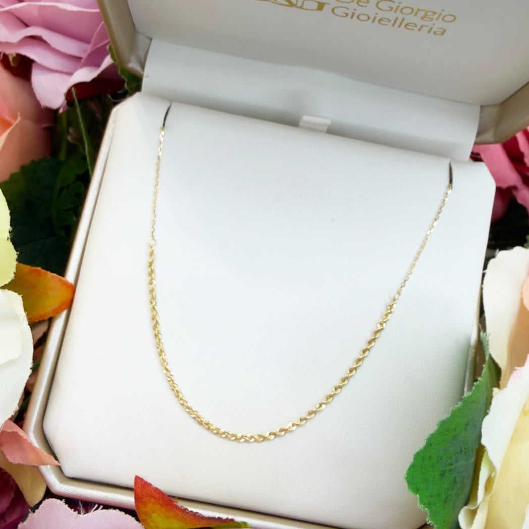 COLLANA TORCHON IN ORO GIALLO 18 KT (750)