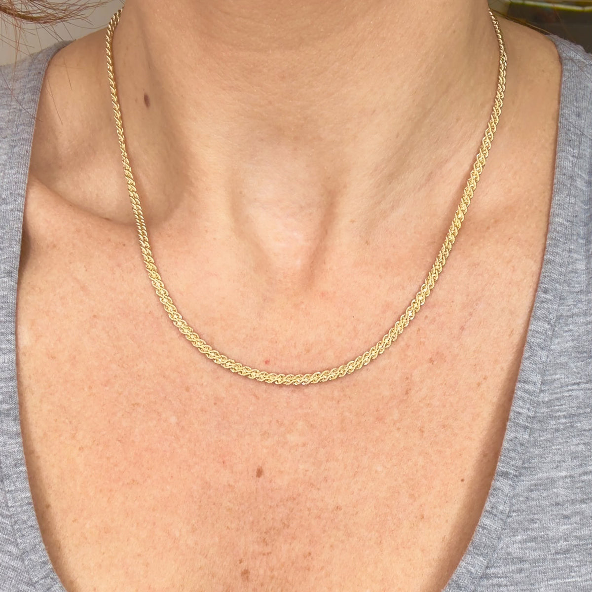 COLLANA IN ORO GIALLO 18 KT (750) MODELLO TORCHON