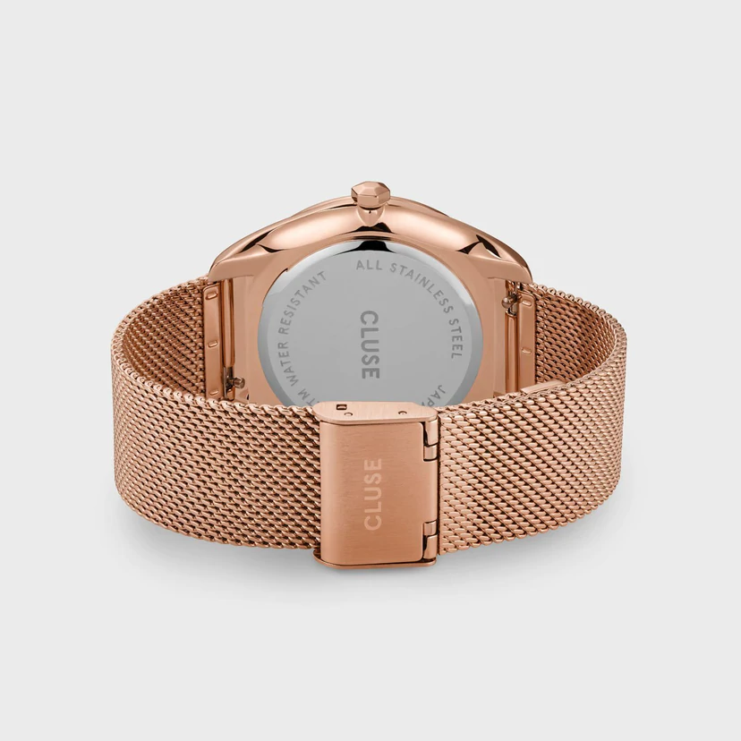 OROLOGIO CLUSE FEROCE MESH BIANCO - ORO ROSA |36MM|