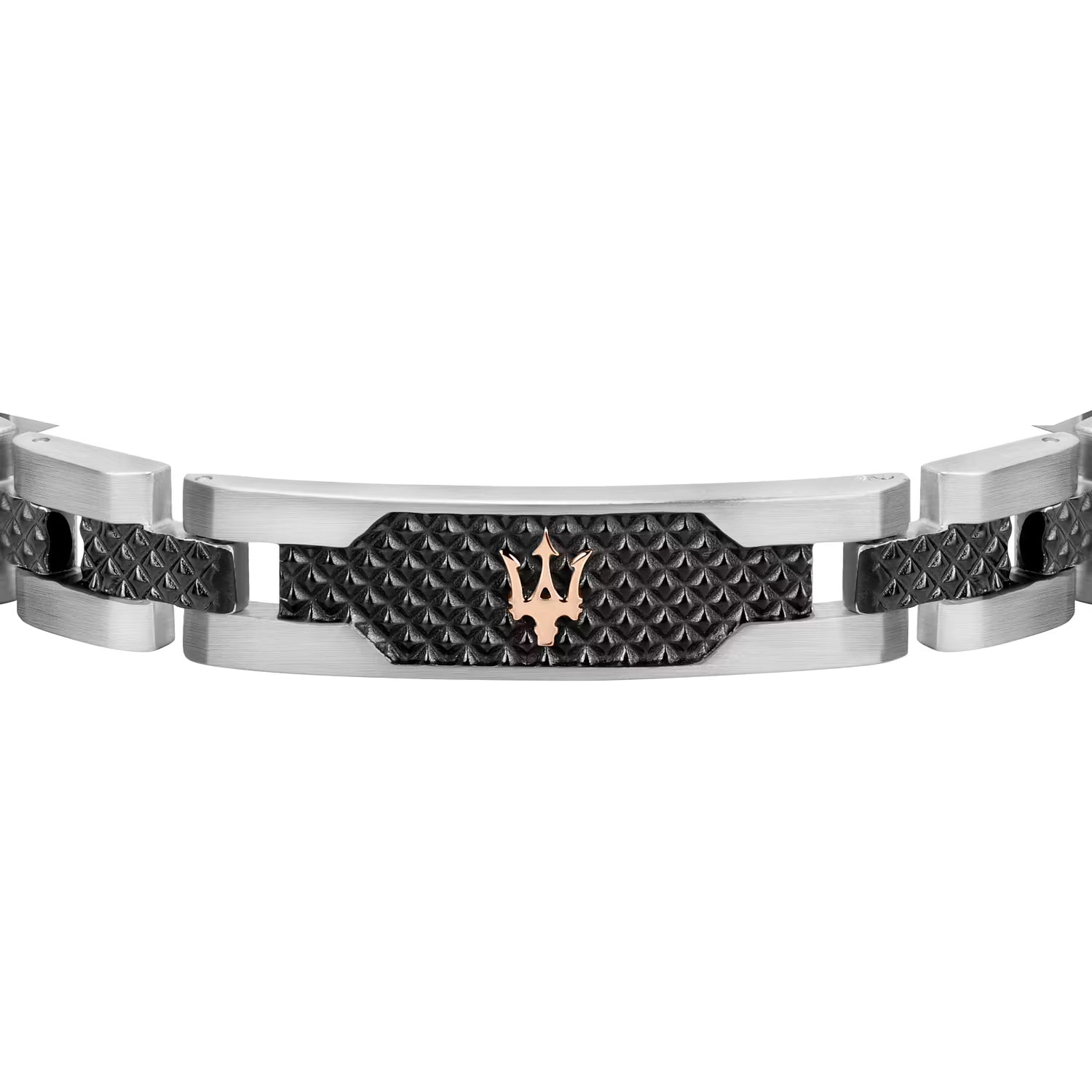 BRACCIALE UOMO MASERATI ICONIC DARK GUN ROSE GOLD