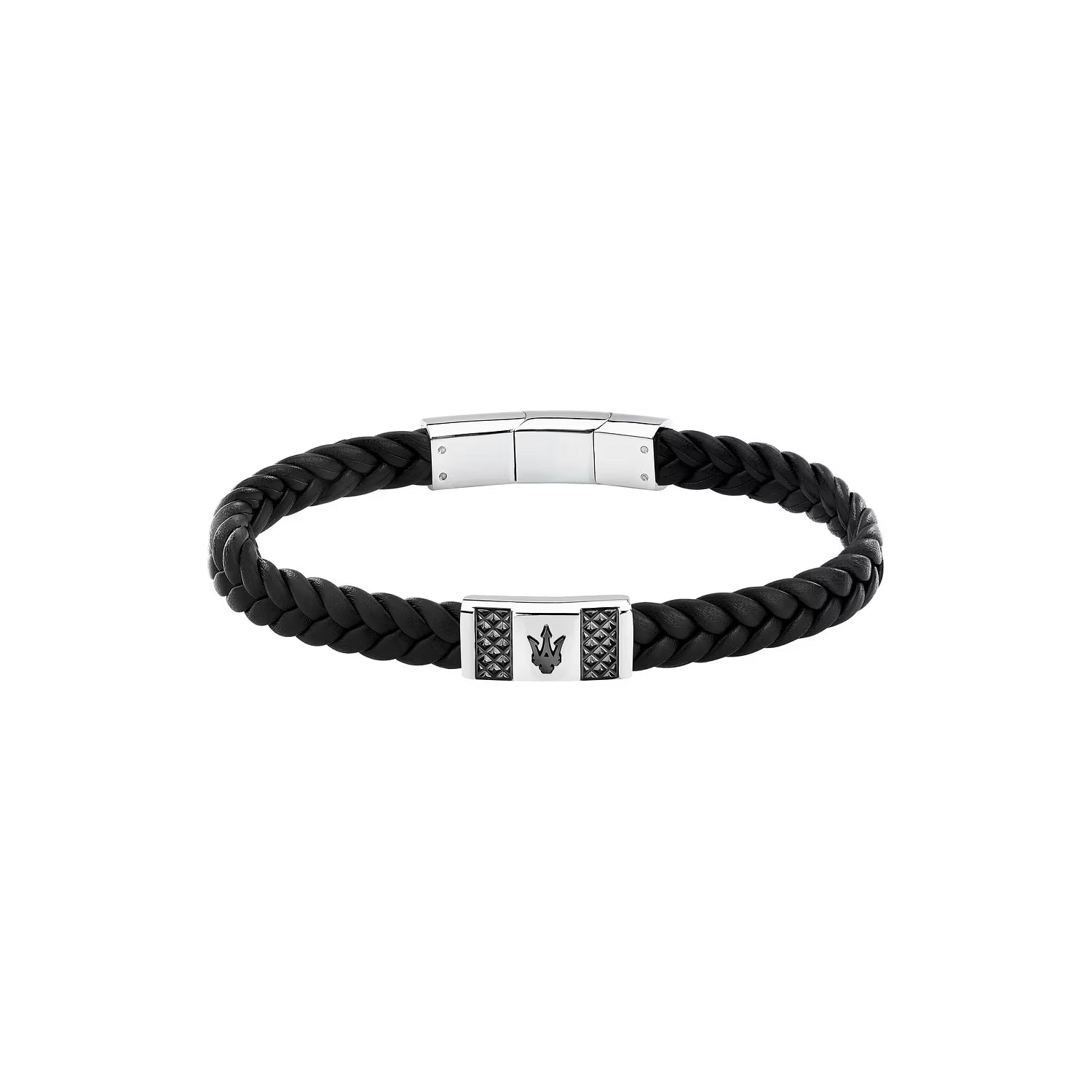 BRACCIALE MASERATI UOMO JEWELS PELLE BLACK