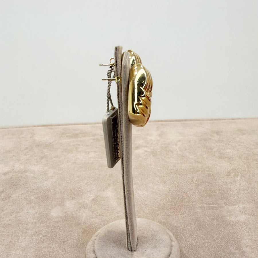 ORECCHINI QUADRATI INTRECCIATI IN ORO GIALLO 18 KT (750)