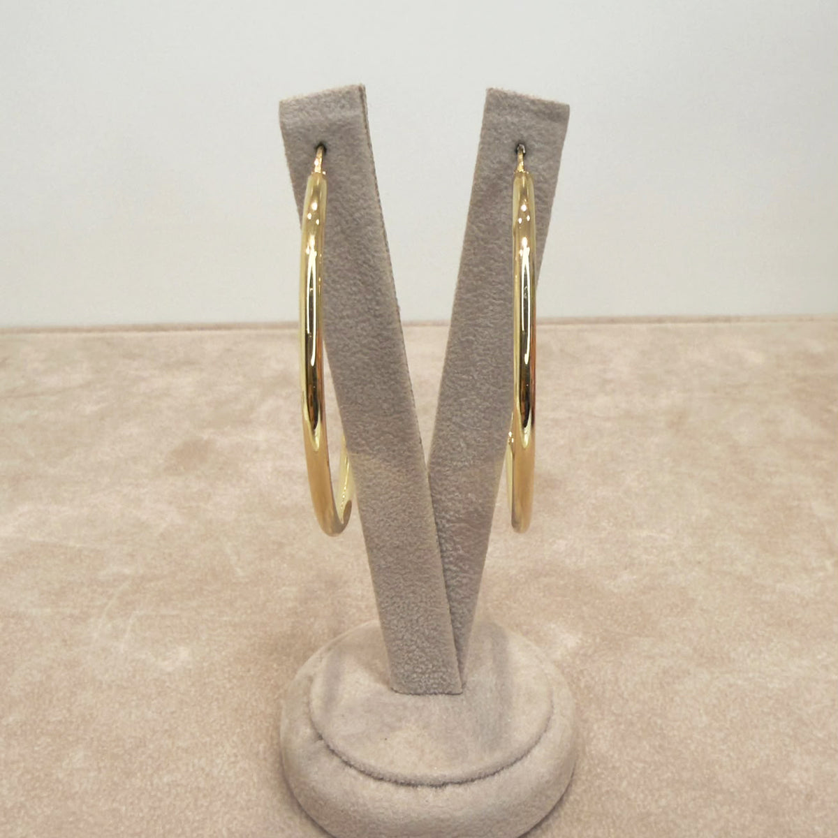 ORECCHINI A CERCHIO GRANDI IN ORO GIALLO 18 KT (750)