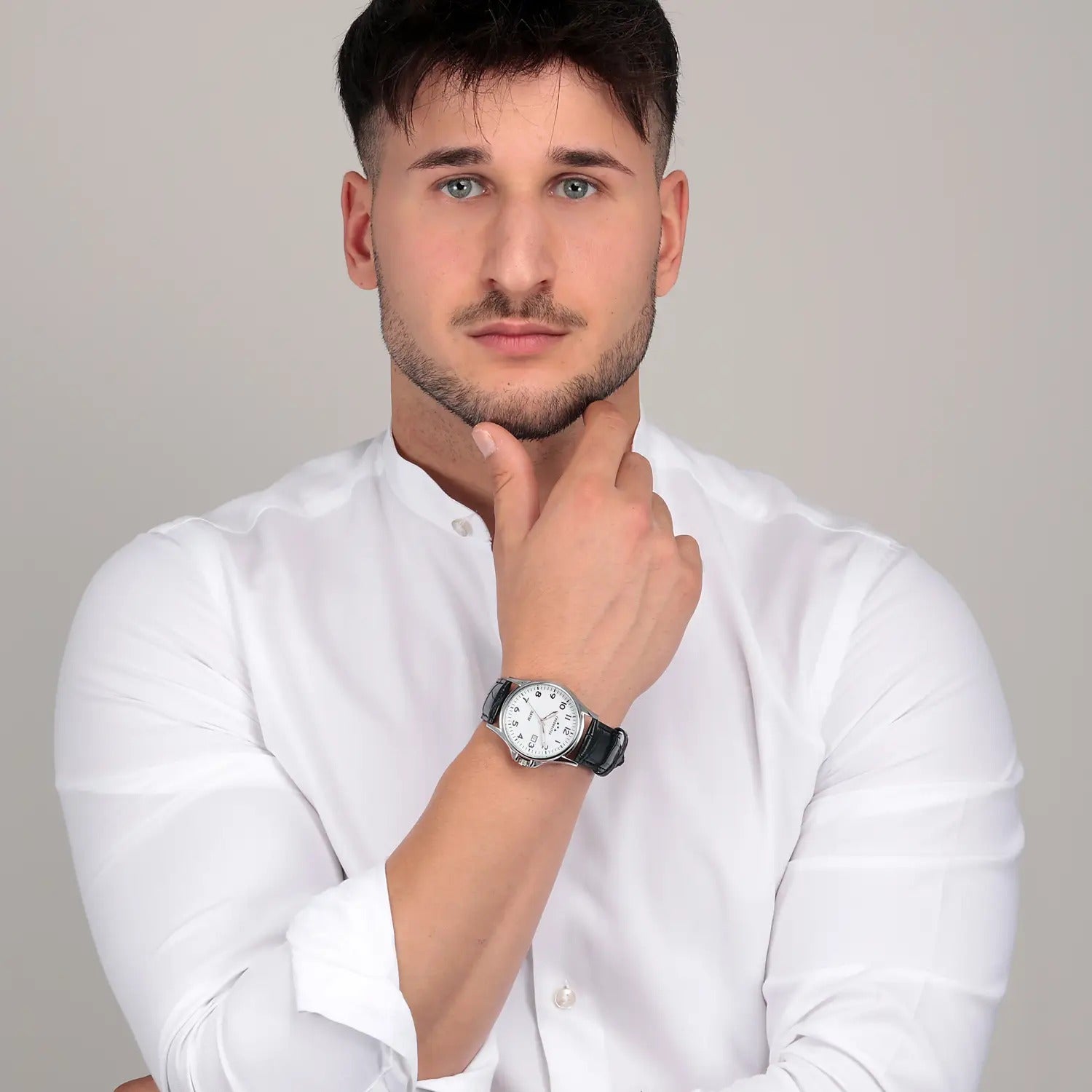 OROLOGIO CHRONOSTAR VINTAGE WHITE DIAL |42.5MM|