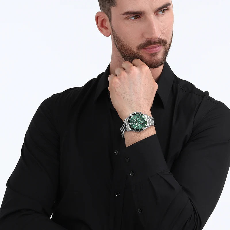 OROLOGIO CHRONOSTAR CAPTAIN GREEN DIAL |43MM|