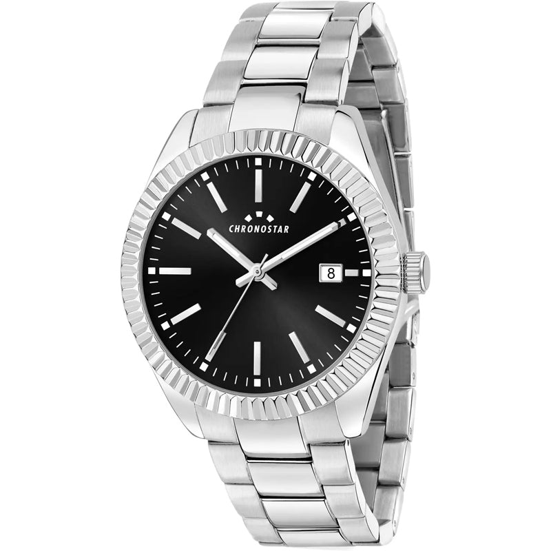 OROLOGIO CHRONOSTAR DAILY BLACK DIAL |41MM|