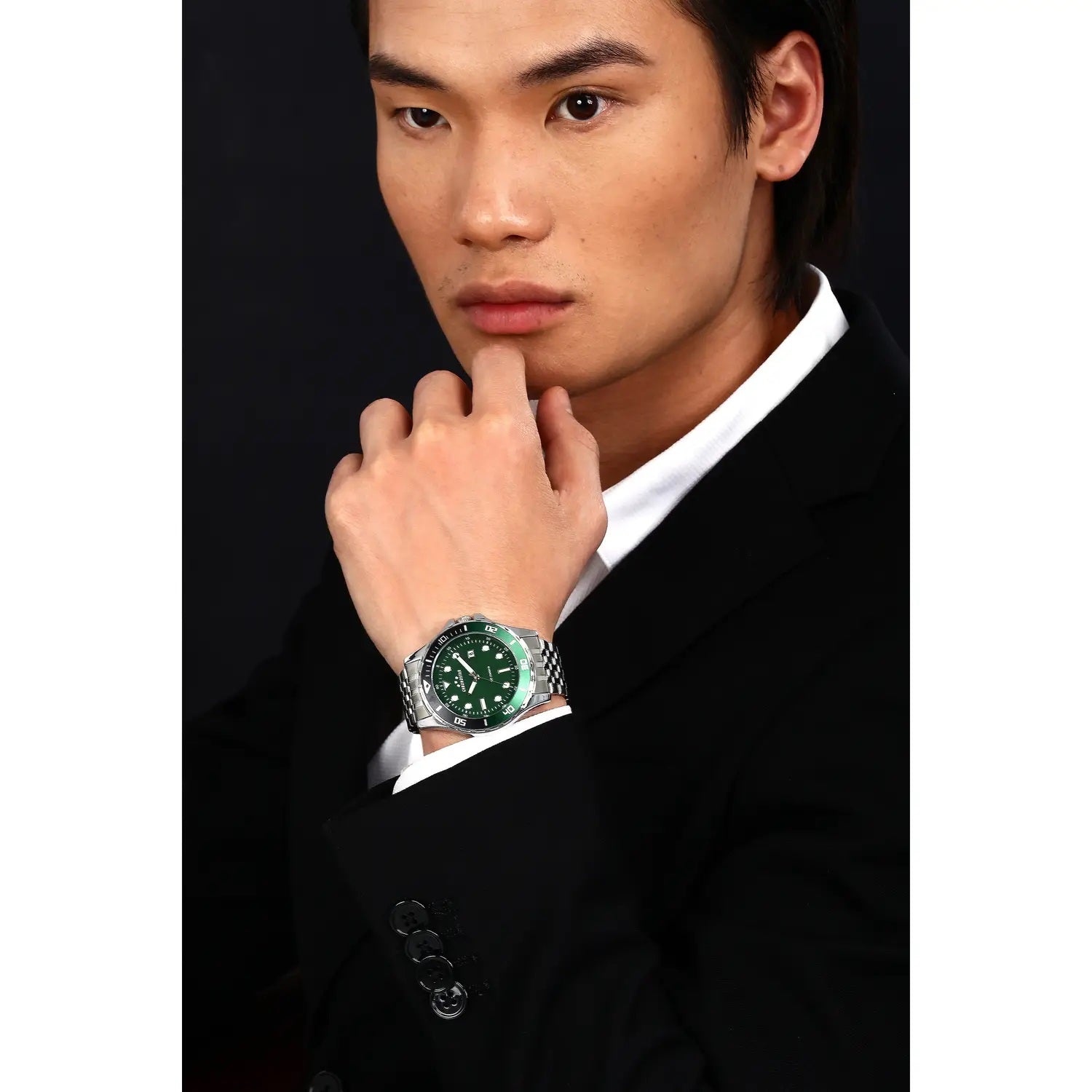 OROLOGIO CHRONOSTAR CAPTAIN 2.0 GREEN DIAL |43MM|