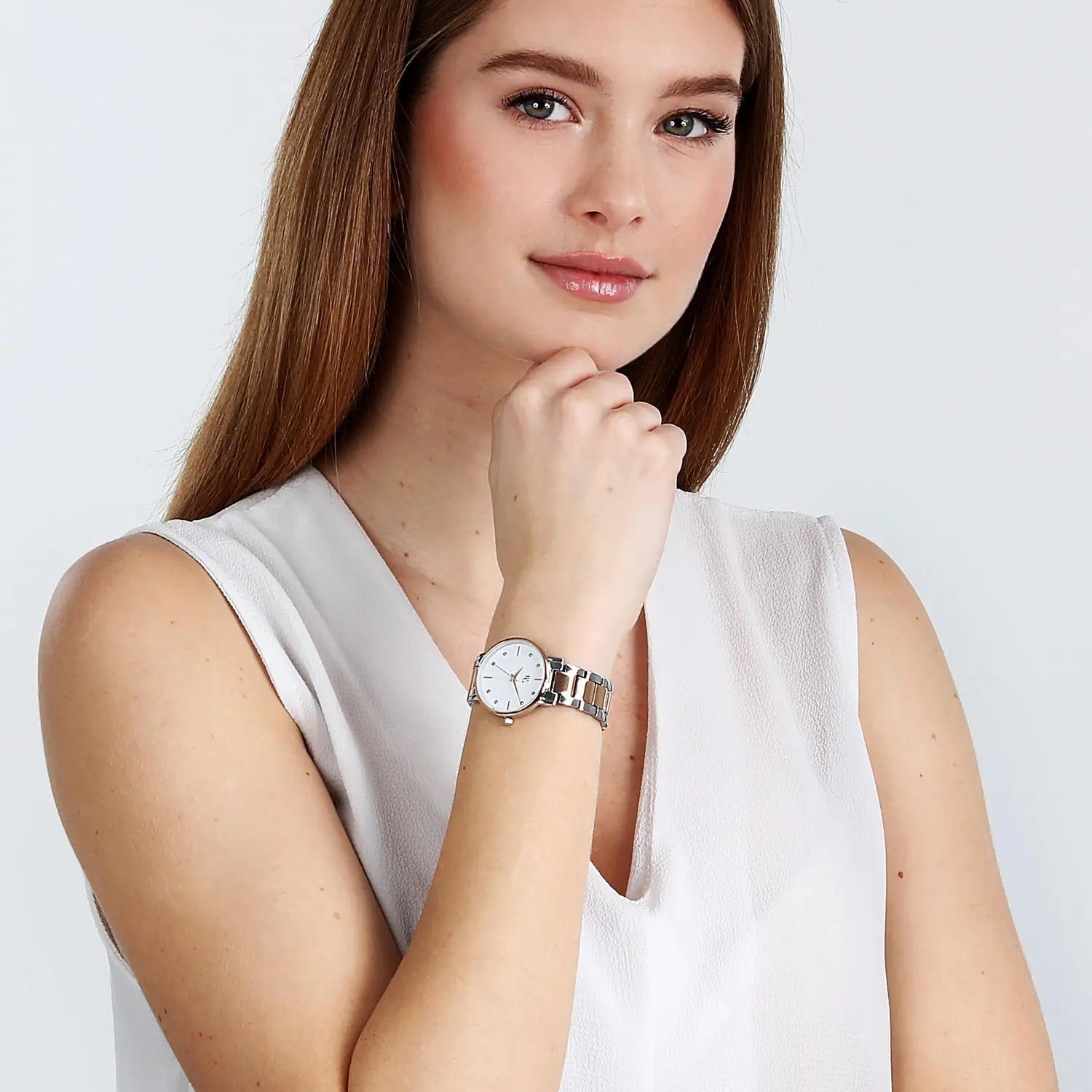 OROLOGIO B&G PREPPY ROSE GOLD SILVER DIAL |32.5MM|