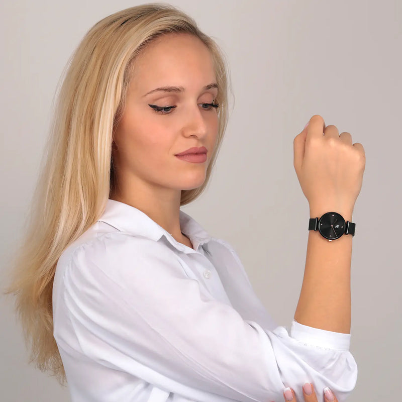 OROLOGIO B&G CHIC MESH BLACK DIAL |34MM|