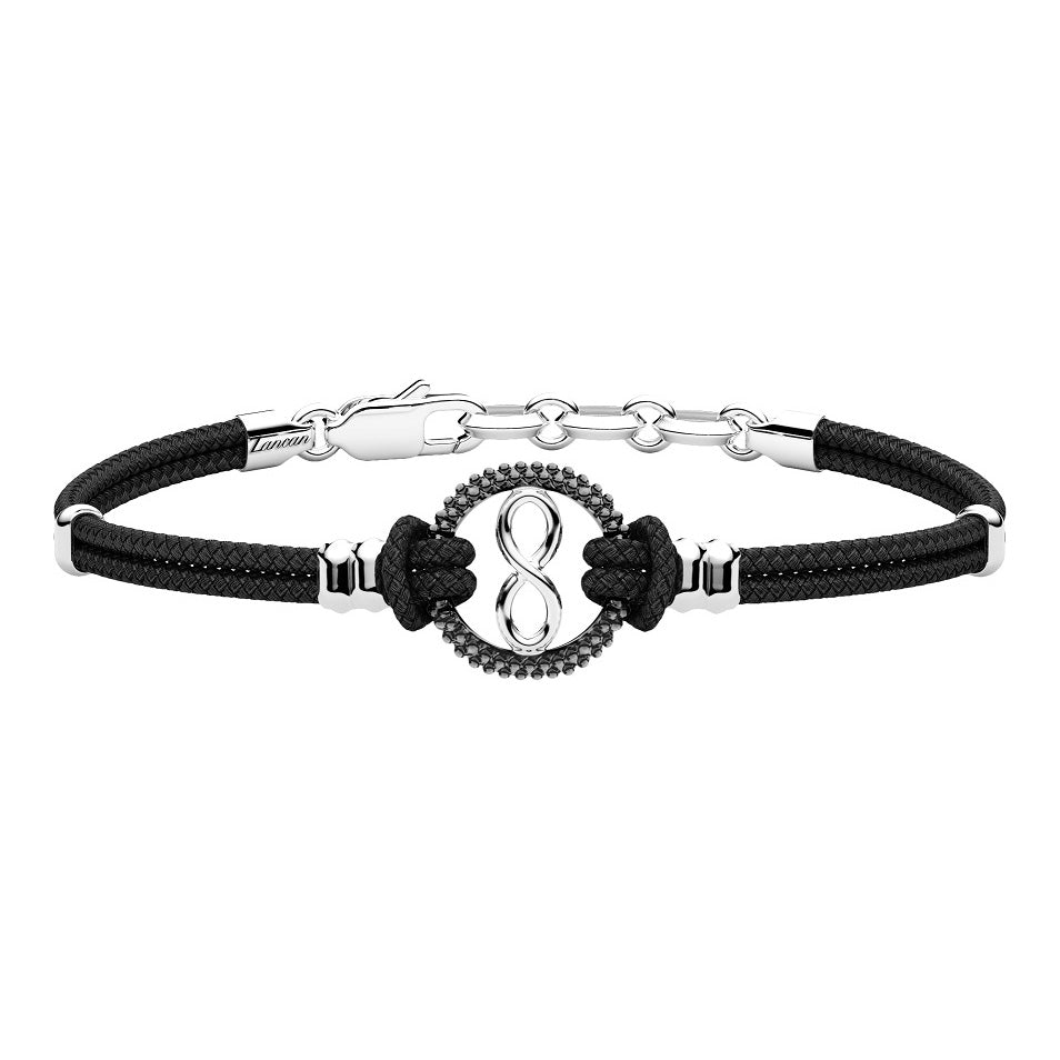 BRACCIALE ZANCAN LACCIO CERATO ED INFINITO IN ARGENTO