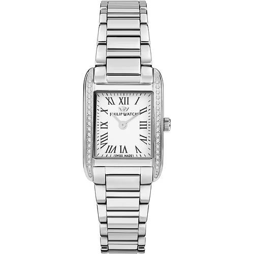 OROLOGIO PHILIP WATCH MUSEUM WHITE DIAL DIAMANTI|25X34MM|