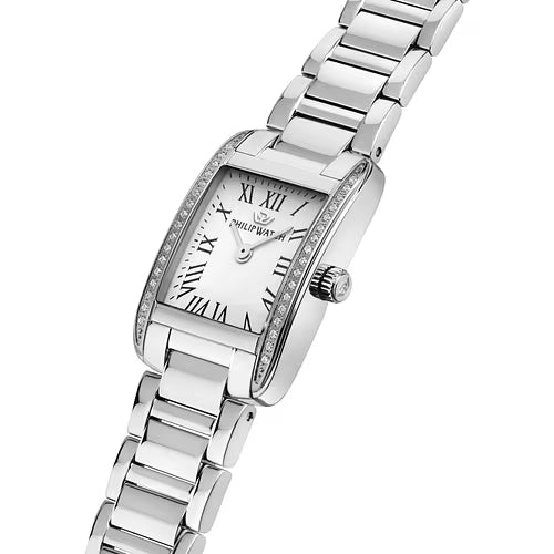 OROLOGIO PHILIP WATCH MUSEUM WHITE DIAL DIAMANTI|25X34MM|