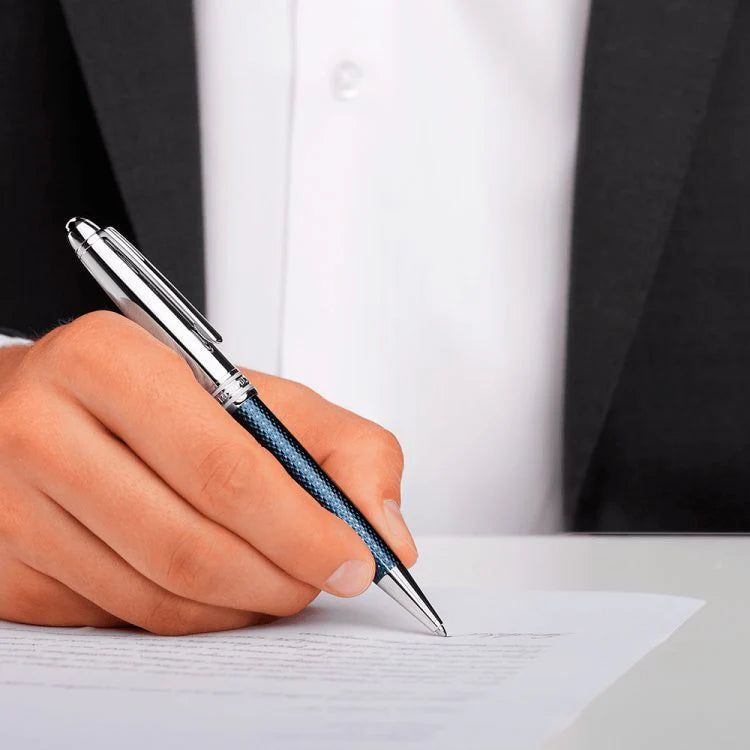 PENNA A SFERA MONTBLANC MEISTERSTÜCK DOUÉ BLUE CLASSIQUE