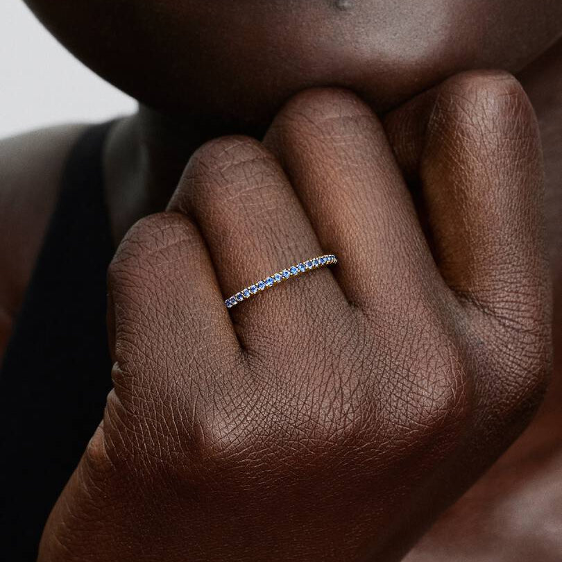 ANELLO PANDORA VERETTA PIETRE BLU
