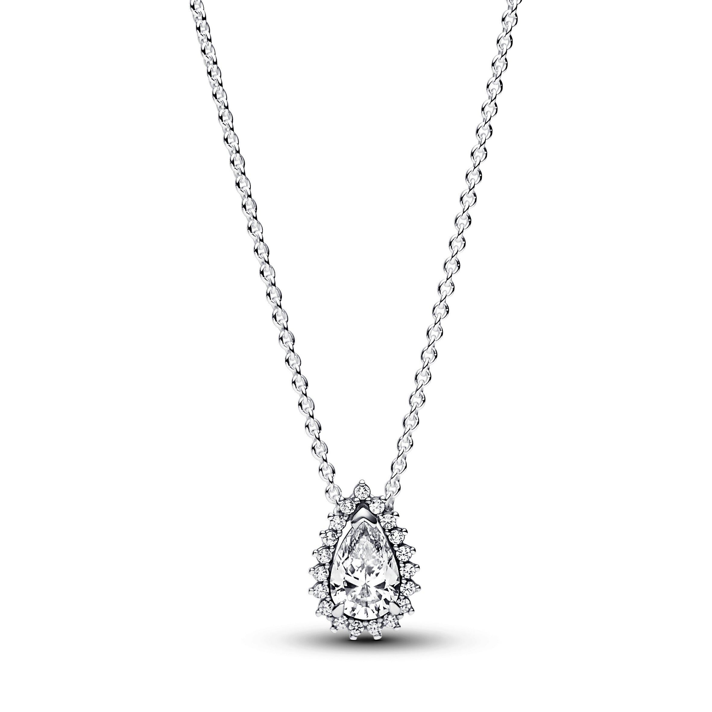 COLLANA PANDORA PUNTO LUCE A GOCCIA