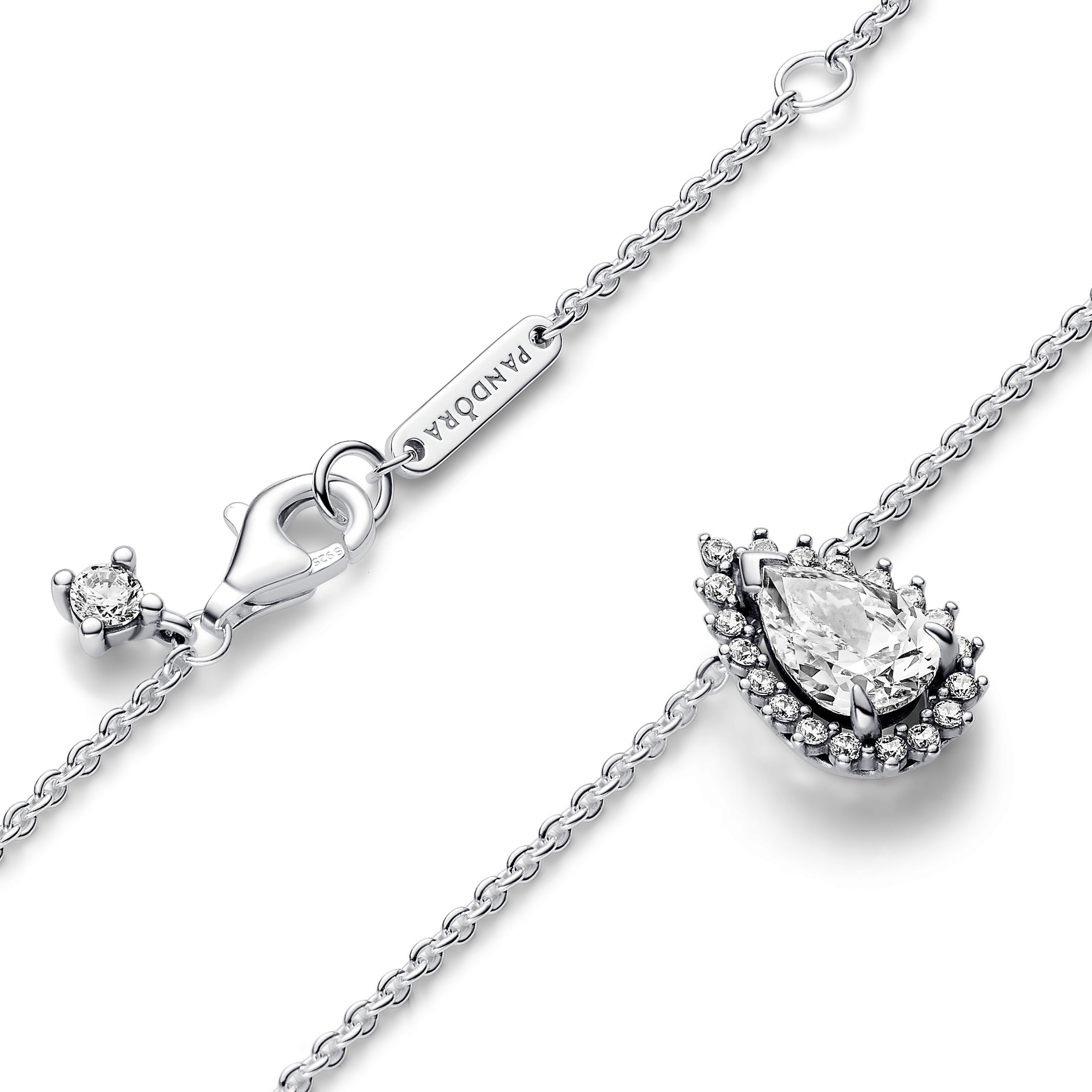 COLLANA PANDORA PUNTO LUCE A GOCCIA