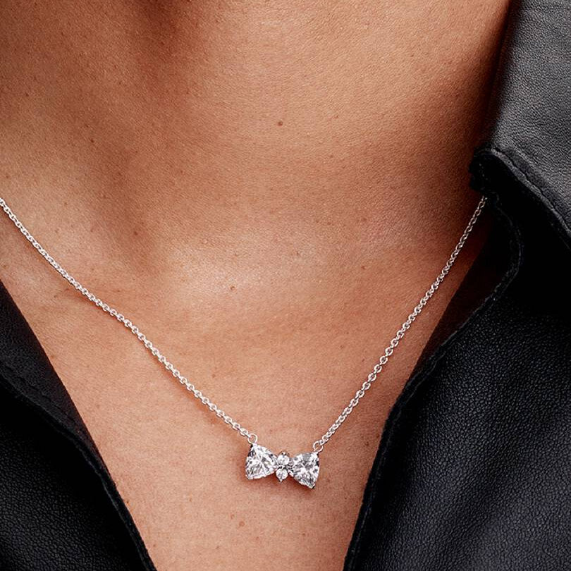 COLLANA PANDORA  FIOCCO LUMINOSO GRANDE