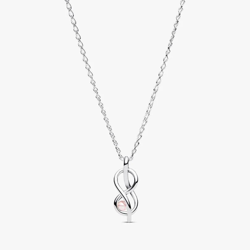 COLLANA PANDORA INFINITO PENDENTE E PERLA