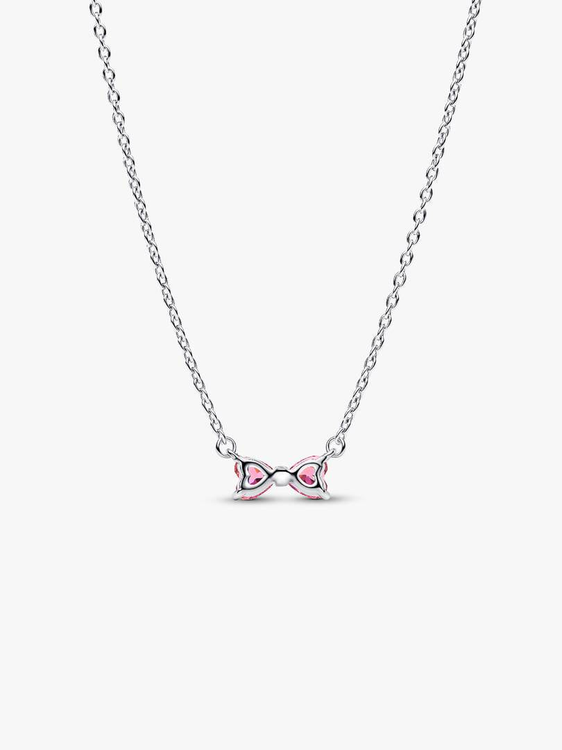 COLLANA PANDORA FIOCCO ROSA